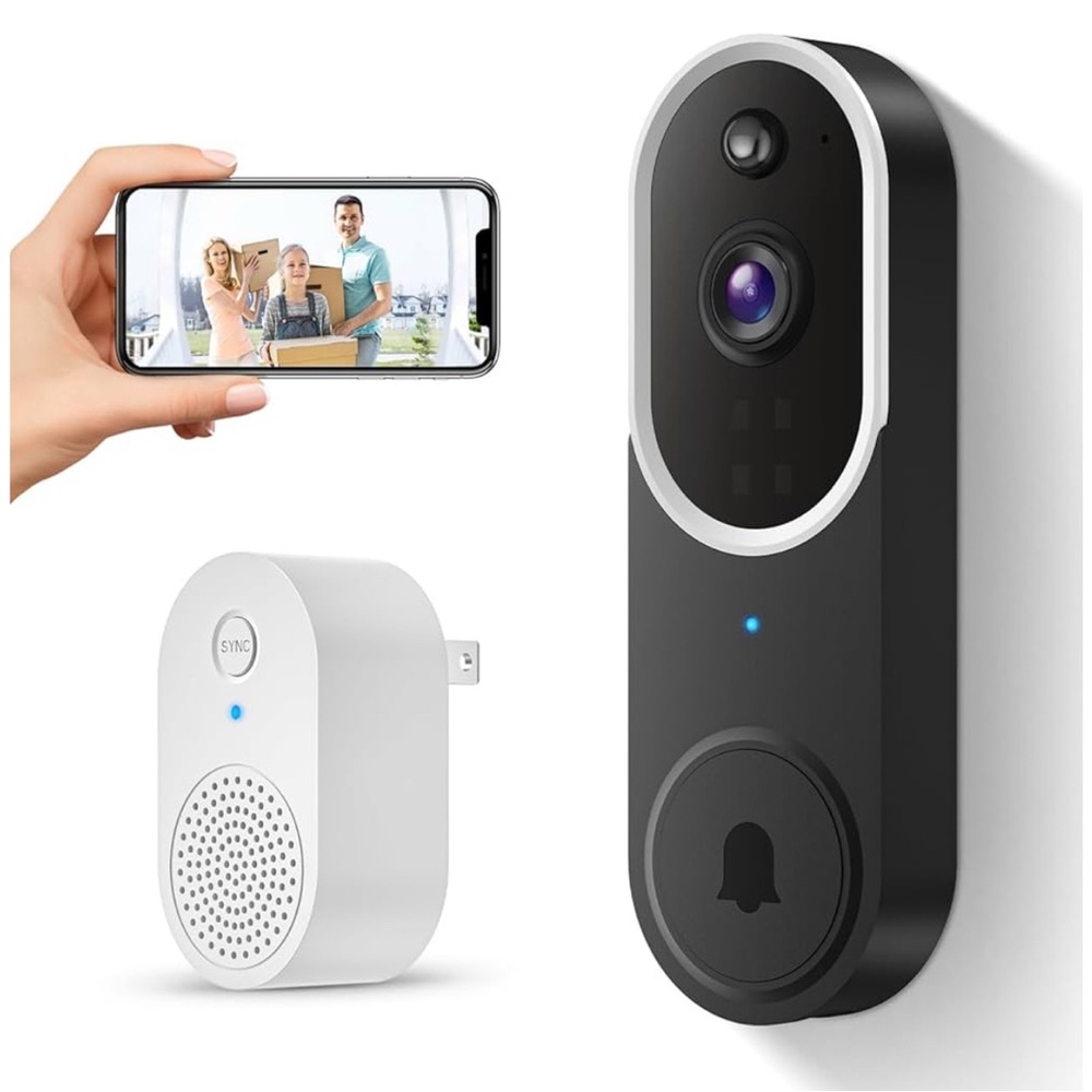 Smart Video Doorbell with Wireless Chime